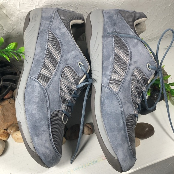 Propet Leila Rejuve Athletic Denim Suede Laced Workout Walking Shoe Size 11 - Picture 7 of 16